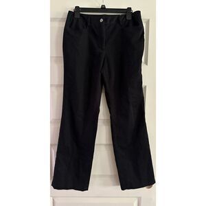 Peter Nygard Pants Womens 8 Black Wide Leg Dress Chino Work Career Office‎ Pro